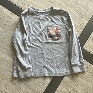 Boys Burberry long sleeve tee size 5y